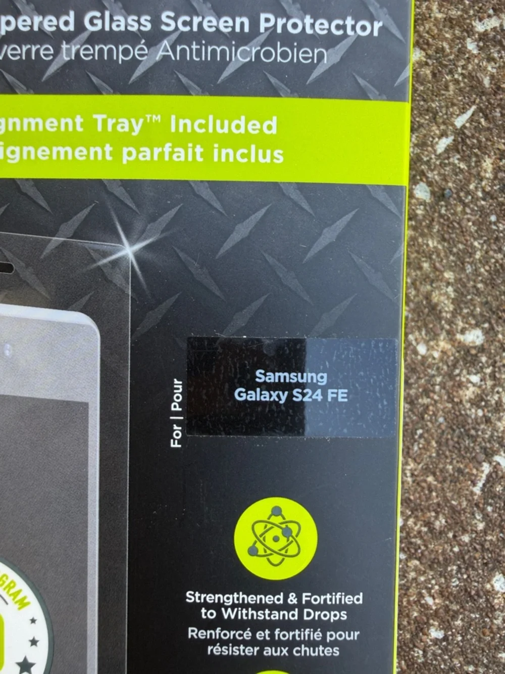 PureGear Steel 360 Antimicrobial Tempered Glass Screen Protector - Black